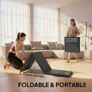 HOMCOM 6FT Foldable Gymnastics Mat, Tri-Fold 2" Thick Crash Mat, Grey