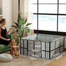 PawHut Whelping Box W/ Washable Whelping Pad, Wind-Resistant Cloth, Black