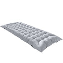 Outsunny Sleeping Mat, Foldable Camping Pad with Elastic Straps Light Grey