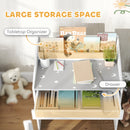 AIYAPLAY Children Study Table and Chair w/ Storage, Pull-out Drawer