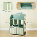 AIYAPLAY Kids Bookshelf with Storage, Toy Storage Unit for Playroom, Green