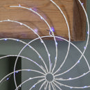 50cm Light Up Christmas Catherine Wheel With 96 Blue And White LEDs