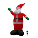 GIANT: 20ft (6m) Light up Christmas Inflatable Santa with Raised Arm & 28 LEDs