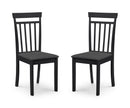 Set Of 2 Coast Black Dining Chairs