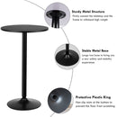 Modern Bar Table With Round Top For Living Room, Restaurant And Bistro
