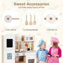 Wooden Pretend Kids Play Kitchen with Light and Sound Chef Role Playing