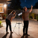 Outsunny Refractor Astronomy Telescope with Aperture, Carry Bag, White