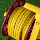 15m Pro Wall Mounted Garden Hose Pipe with Spray Nozzle & Storage Reel