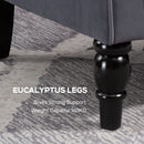 HOMCOM Accent Armchair Home Furniture Retro Tufted Club Fabric