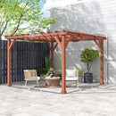 Outsunny 3.3 x 3.3(m) Wooden Pergola Kit, Graden Pergola Gazebo
