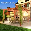 Outsunny 3.3 x 3.3(m) Wooden Pergola Kit, Graden Pergola Gazebo