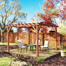 Outsunny 3.3 x 3.3(m) Wooden Pergola Kit, Graden Pergola Gazebo