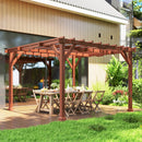 Outsunny 3.3 x 3.3(m) Wooden Pergola Kit, Graden Pergola Gazebo