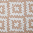 Outsunny 274 X 182 Cm Reversible Outdoor RV Rug Floor Mat, Coffee And White
