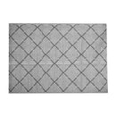 1.5m X 2.1m Alexandria Large Outdoor Alfresco Patio Rug Mat In Grey