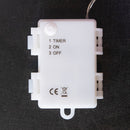 14cm Set of 5 Battery Operated Light up Christmas Fox Ornaments with 40 Cool White LEDs