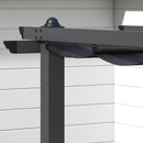 Outsunny Aluminium Pergola with Retractable Roof, Garden Gazebo Canopy