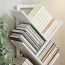 HOMCOM 9-Tier Tree Bookshelf with Steel Frame for Living Room, White