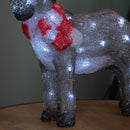 34cm Battery Operated Light up Acrylic Christmas Donkey Decoration with White LEDs
