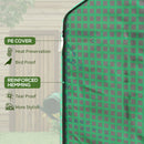 Outsunny Walk-in Greenhouse Cover Replacement with Door and Mesh Windows, Green