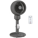 HOMCOM 9" Pedestal Cooling Fan With Adjustable Speed And Mode, Grey