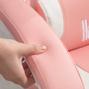 HOMCOM Gaming Chair with Footrest, Reclining Computer Chair, Pink