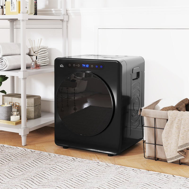 HOMCOM 4kg Portable Vented Tumble Dryer Machine with Timer, 6 Heat Settings