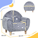 AIYAPLAY Kids Armchair, Glow in the Dark Chair for Bedroom