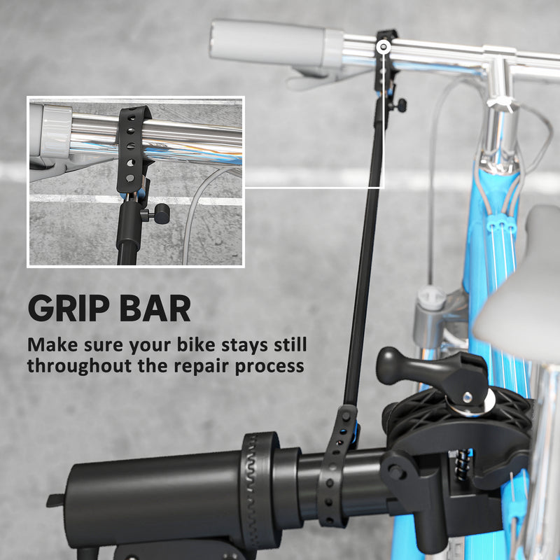 HOMCOM Bike Repair Stand, Max Load 40kg, Foldable, Height Adjustable