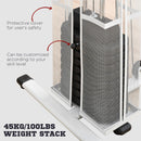 HOMCOM Multifunction Home Gym Weight Training Station Machine White