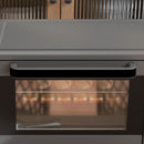 HOMCOM Mini Oven 21L Electric Grill W/ Adjustable Temp Timer 1400W, Grey