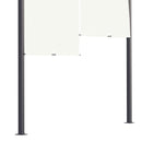 Outsunny 3 x 4m utdoor Garden Pergola with LED Lights Cream White