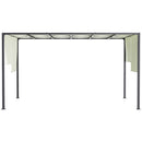 Outsunny 3 x 4m utdoor Garden Pergola with LED Lights Cream White