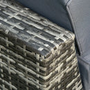 Outsunny Rattan Furniture Sofa Set - Grey