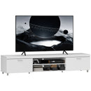 HOMCOM Modern Unit For TV W/ Cabinet Shelf For Living Room White