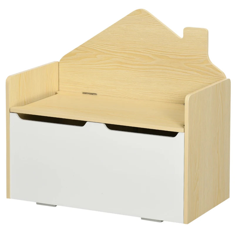 HOMCOM Kids Storage Bench - White