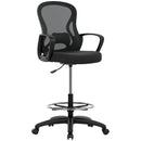 Vinsetto Mesh Office Chair With Lumbar Support, Adjustable Height, Black