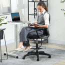 Vinsetto Mesh Office Chair With Lumbar Support, Adjustable Height, Black