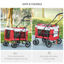 PawHut Foldable Pet Stroller W/ Detachable Carrier, Soft Padding