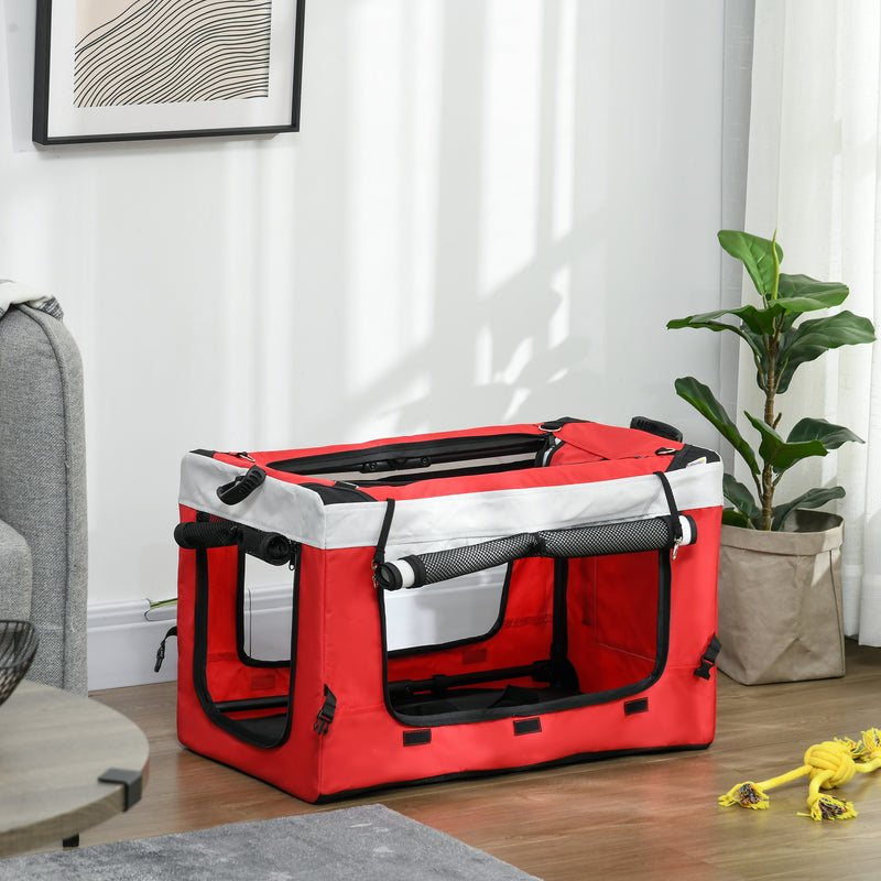 PawHut Foldable Pet Stroller W/ Detachable Carrier, Soft Padding