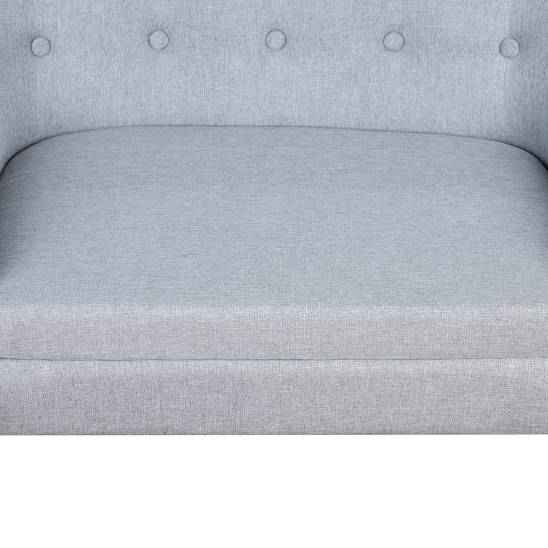 HOMCOM 2 Seater Toddler Chair - Grey