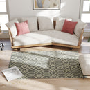 HOMCOM Easy-Cleaning Machine Washable Rug For Patio, Garden, Grey