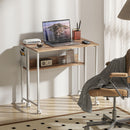 HOMCOM 80 Cm Foldable Computer Desk On Wheels For Small Spaces