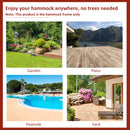 Outsunny 2.86m Metal Hammock Stand Frame Replacement Garden Outdoor Patio