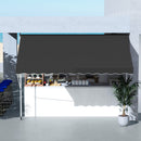 Outsunny 3 x 1.5 m Retractable patio  Awning Floor-to-ceiling shade, Black