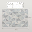 HOMCOM Non-Slip Large Rug for Living Room