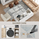 HOMCOM Non-Slip Large Rug for Living Room