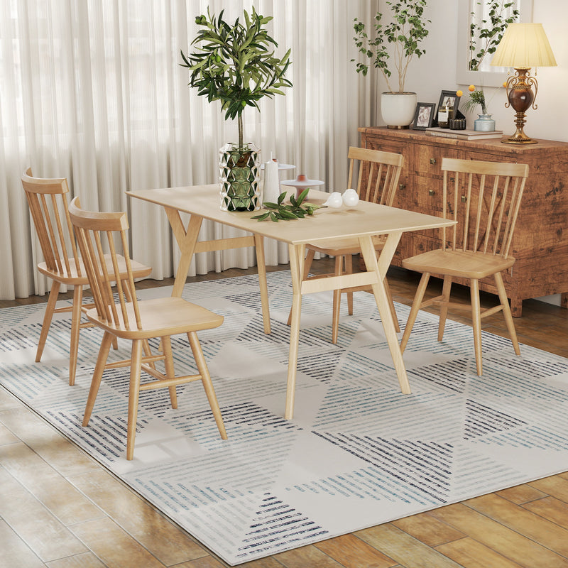 HOMCOM Non-Slip Large Rug for Living Room