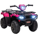 HOMCOM 12V Kids Quad Bike for Ages 3-5 Years - Pink