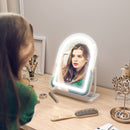 HOMCOM Vanity Mirror with Lights, 3 Colour, 360° Rotation, Touch Screen